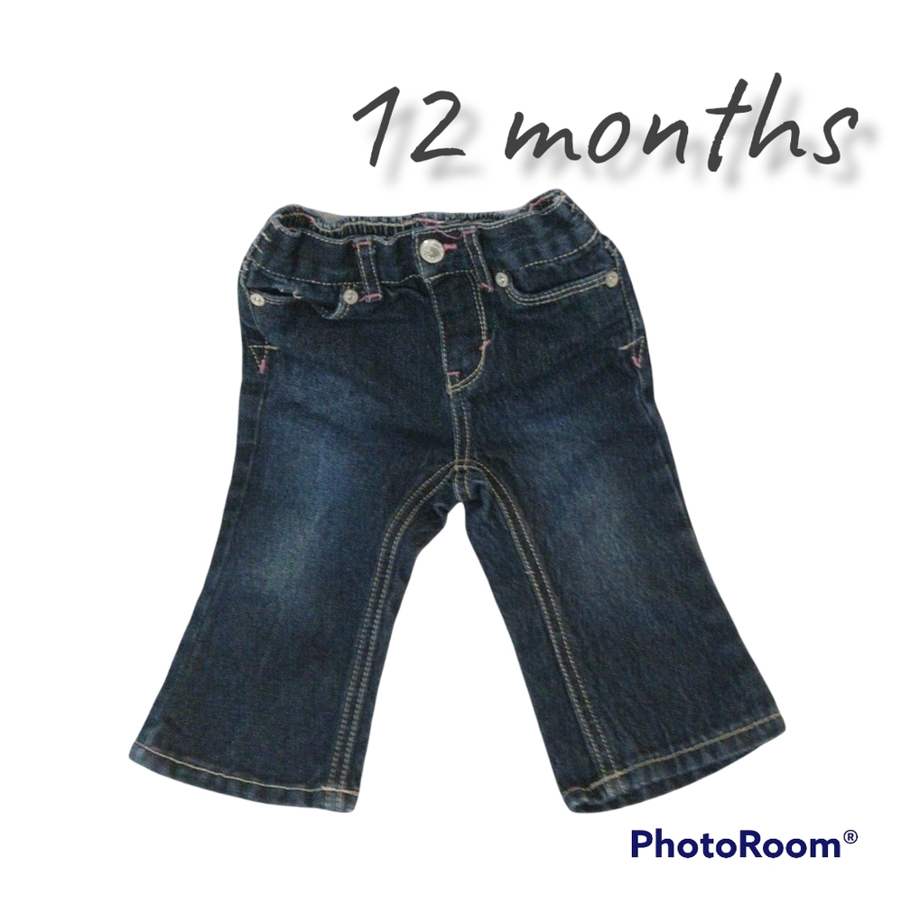 Infant Pant Baby Girl Denim Jeans 12 Months, Cherokee Pants